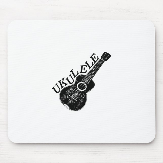 Mousepad Texto E Imagem Do Ukulele (Frente)