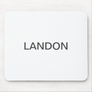 Mousepad Texto Editável Moderno Branco e Cinza Escuro