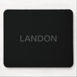 Mousepad Texto Editável Moderno | Cinzas escuras e pretas<br><div class="desc">Aspecto minimalista editável, edite como quiser!</div>