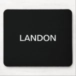 Mousepad Texto Editável Moderno | Preto e branco<br><div class="desc">Aspecto minimalista editável, edite como quiser!</div>