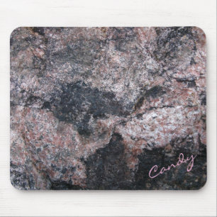 Mousepad Texto feito sob encomenda Pinkish da textura da