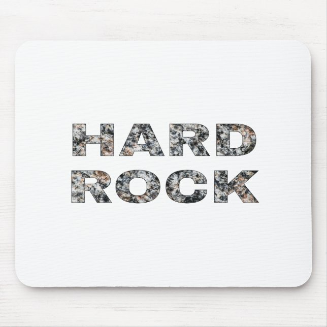 Mousepad Texto Granito do Duro Rock (Frente)
