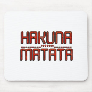 Mousepad Texto Incrível e Impressionante de Matata Red Haku