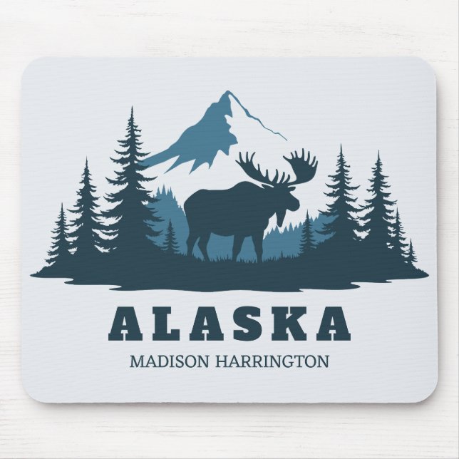 Mousepad Texto Personalizado ALASKA (Frente)