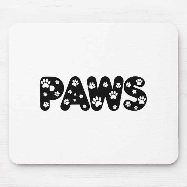 Mousepad Texto Personalizado de Páginas de Cães (Frente)
