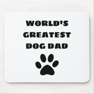 Mousepad Texto Personalizado do Maior Pai de Cachorro do Mu