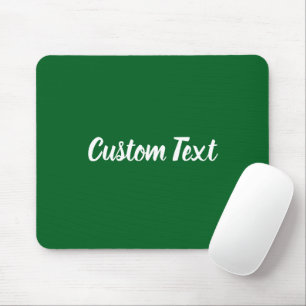Mousepad Texto Personalizado em Verde Floresta com Letra Br