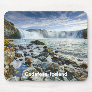Mousepad Texto Personalizado Godafoscatas, Islândia
