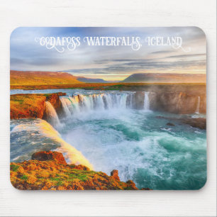 Mousepad Texto Personalizado Godafoscatas, Islândia