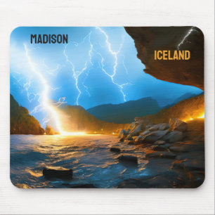 Mousepad Texto personalizado Islândia