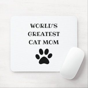 Mousepad Texto Personalizado Personalizado da Maior Mãe Cat