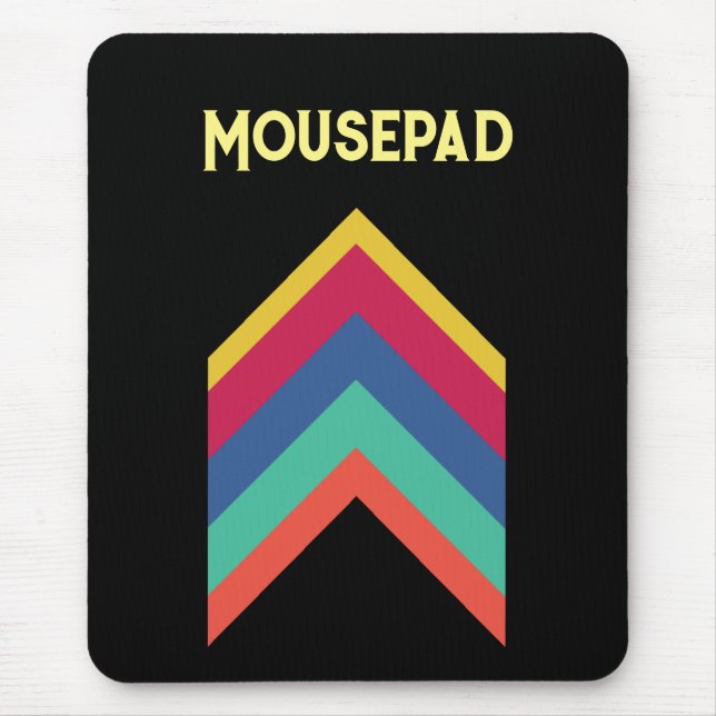 Mousepad texto personalizado Setas para cima Foto  (Frente)