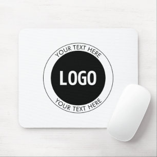 Mousepad Texto Personalizável Simples & Seu Logotipo ou Ima