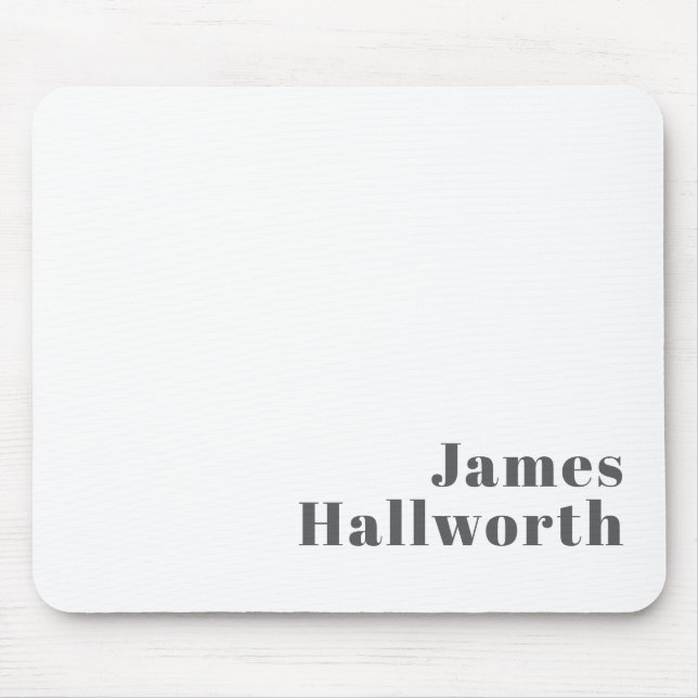 Mousepad Texto Retroativo Retroativo para na moda Editável  (Frente)