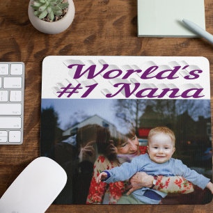 Mousepad Texto roxo da foto da Nana