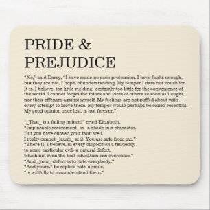 Mousepad Texto Simples Jane Austen Da Cotação De Livro Pe