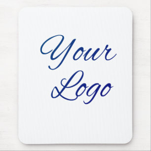 Mousepad texto simples mínimo adicione seu logotipo/design