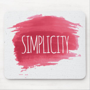 Mousepad Texto SIMPLICADO Na Tinta Vermelha