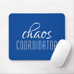Mousepad Texto Tipográfico Azul do Coordenador de Cores