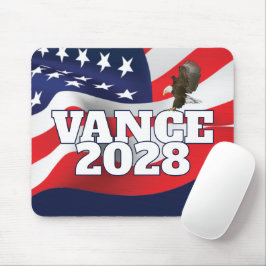 Mousepad Texto Vance 2028 Com Bandeira e Águia Careca