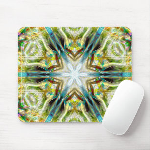 Mousepad Textura arenosa de peixe Caleidoscópio envelhecido