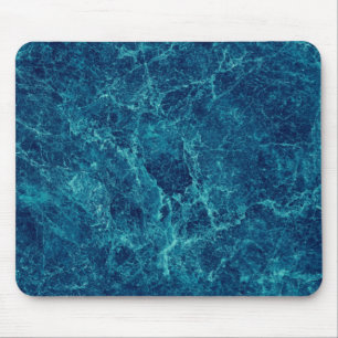 Mousepad Textura azul escura de mármore