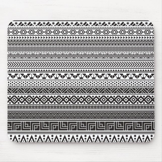 Mousepad Textura branca e preta (Frente)