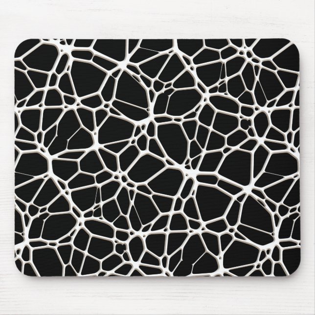 Mousepad Textura branca na Web + seu solteiro. & ideias (Frente)