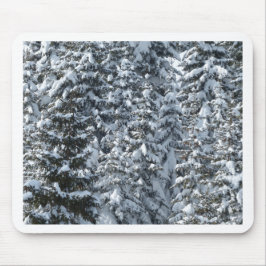 Mousepad Textura de árvore de abertura de neve
