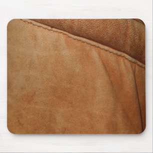 Mousepad Textura de couro alaranjada Mousemat do olhar de