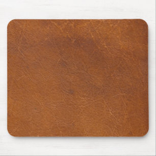 Mousepad Textura de couro de Brown do falso