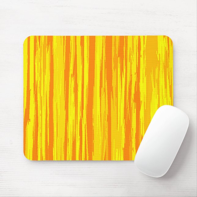 Mousepad Textura De Madeira De abstrato Laranja E Amarelo (Com mouse)
