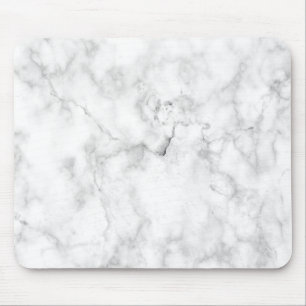Mousepad Textura de mármore branca e cinza