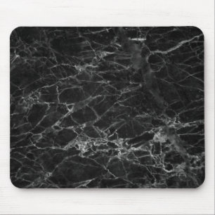 Mousepad Textura de mármore preto-branco