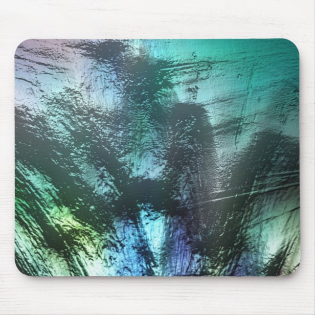 Mousepad Textura de rocha preta em ciano azul para cinza de (Frente)