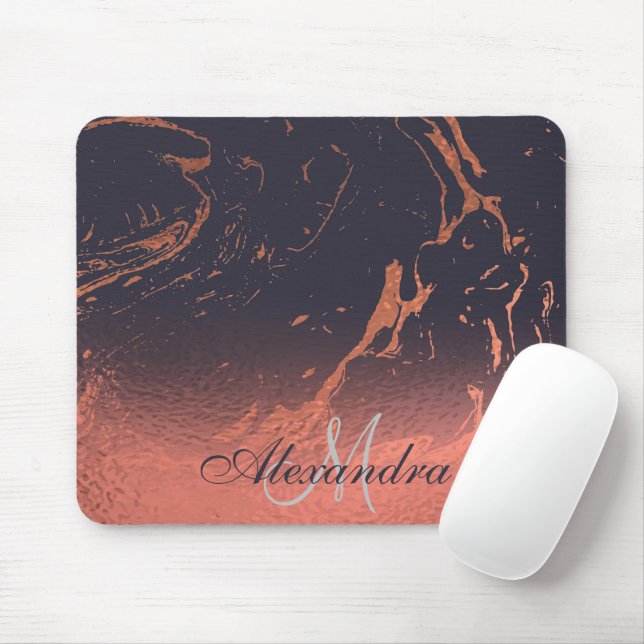 Mousepad Textura de rosa Marble (Com mouse)