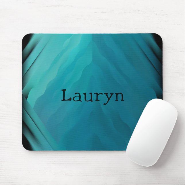 Mousepad Textura de vidro teal (Com mouse)
