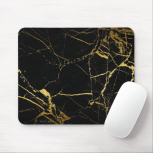 Mousepad Textura Dourada de mármore luxo