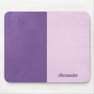 Mousepad Textura em couro roxo e rosa, de tela plana