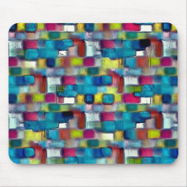 Mousepad Textura muito áspera de formas quadradas coloridas