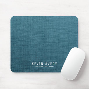 Mousepad Textura personalizada de linho azul