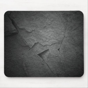 Mousepad textura preta da rocha da ardósia