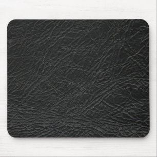 Mousepad textura pura em couro preto