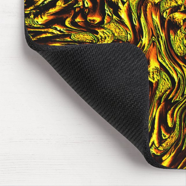 Mousepad textura rústica do ouro com traços escuros e laran (Canto)