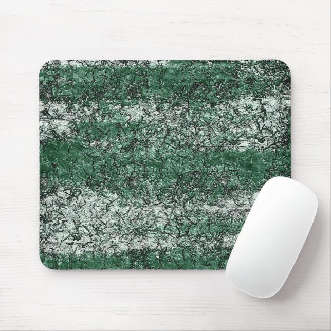 Mousepad Textura verde de óleo sobre palitos e fiapos (Com mouse)