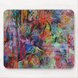 Mousepad Texturas de cor de Abstrato de intricidade