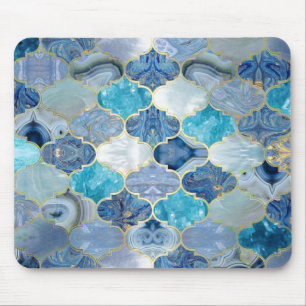 Mousepad Texturas Minerais Azuis de Trellis