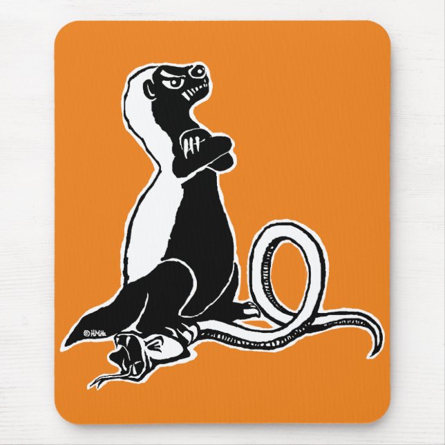 Mousepad Texugo de mel (Frente)