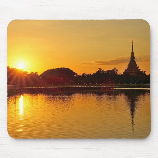 Mousepad Thailand - sunset in Khon Kaen (Frente)