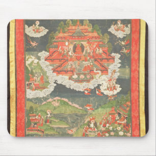 Mousepad Thangka do paraíso de Amitabha